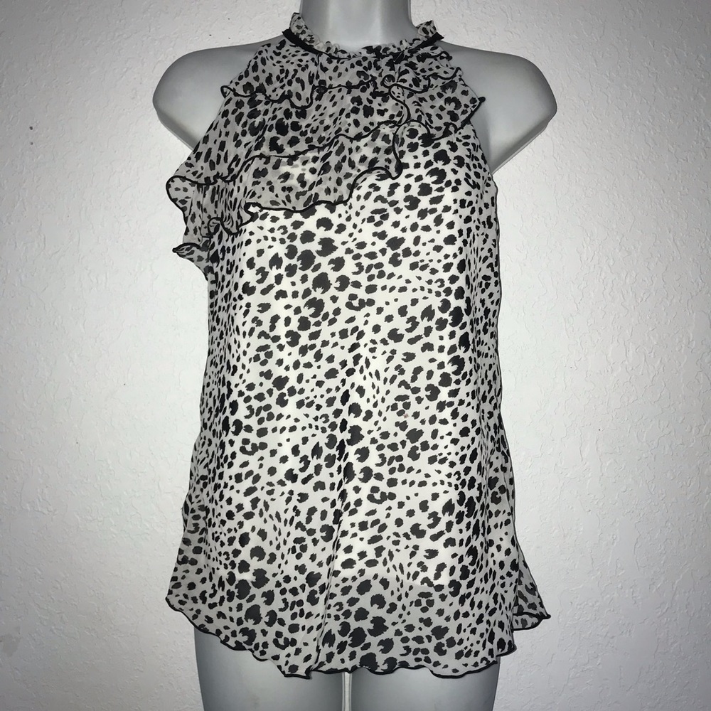 BCX Asymmetrical Ruffle Sleeveless Top S * - Picture 1 of 6